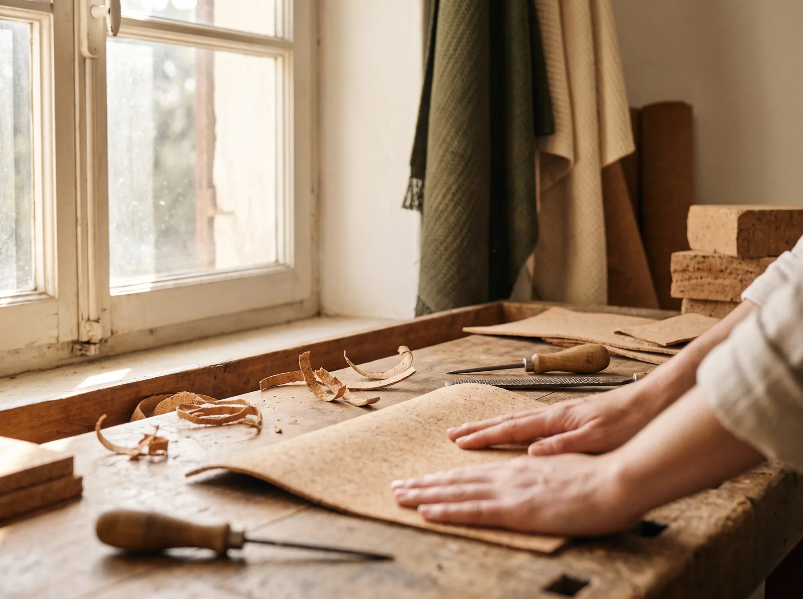 In-house cork manufacturing and craft